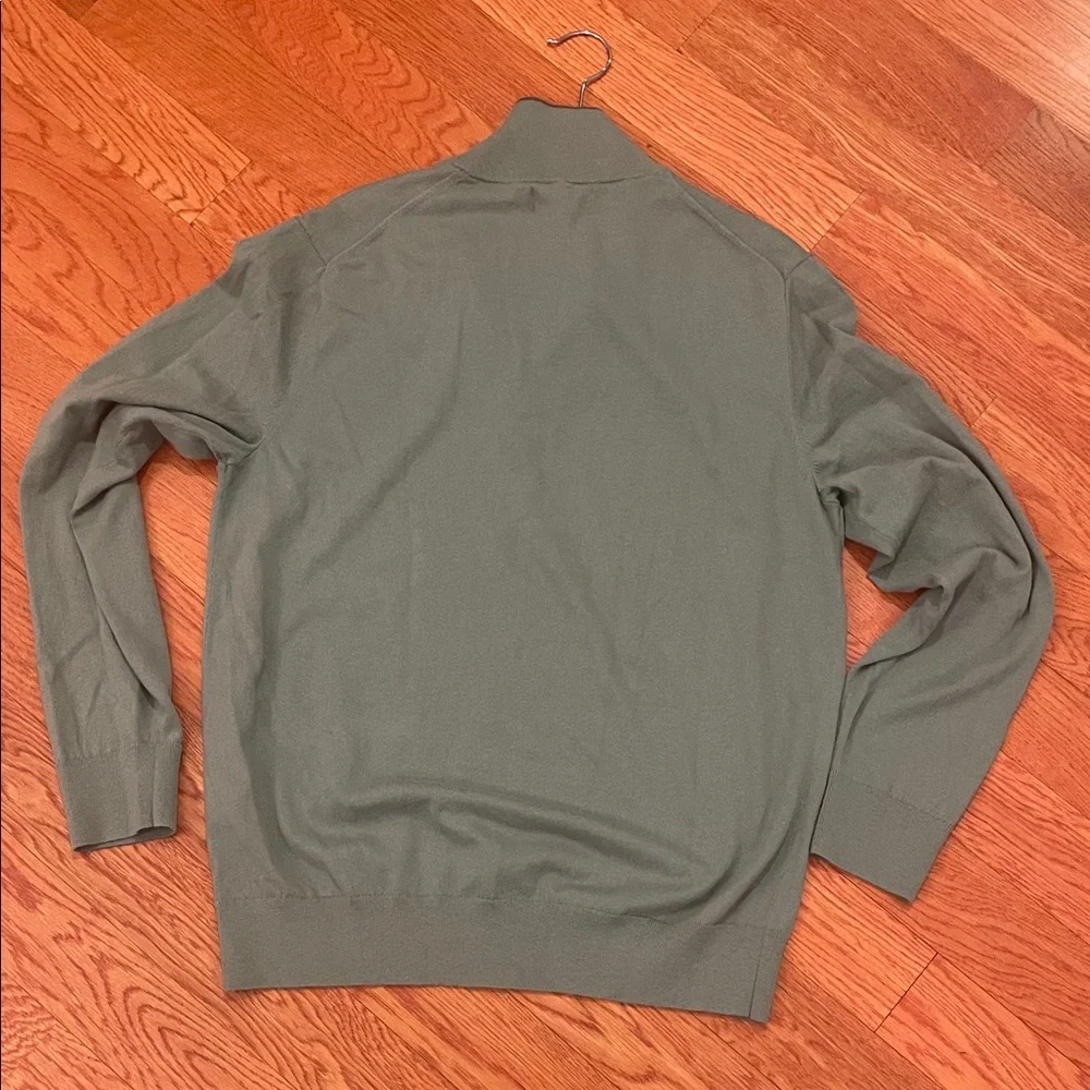 Banana Republic‎ Men's Sage Green Zip-Up Sweater